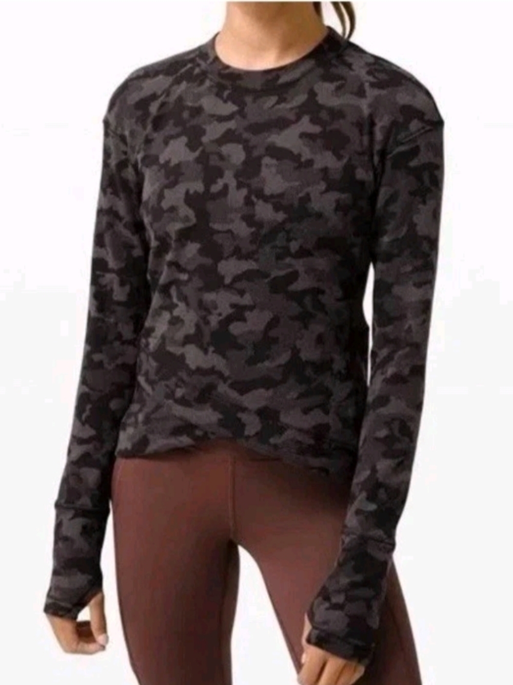 Lululemon Top Women Size 4 Close to Crossing Heritage Camo